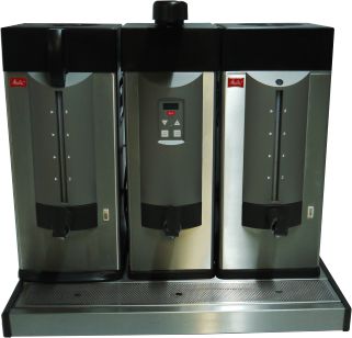 Kaffeemaschine Melitta 2 x 8l 16A CEE, Festwasseranschluss nötig, Papierfilter nötig